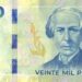 Cuales son las medidas de seguridad del nuevo billete de 20.000 pesos