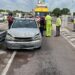 Varios heridos en un choque entre dos autos en el peaje