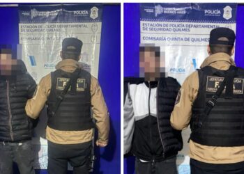 Quilmes: Dos detenidos tras una persecución por robo de auto, tenencia de drogas y portación de arma de guerra