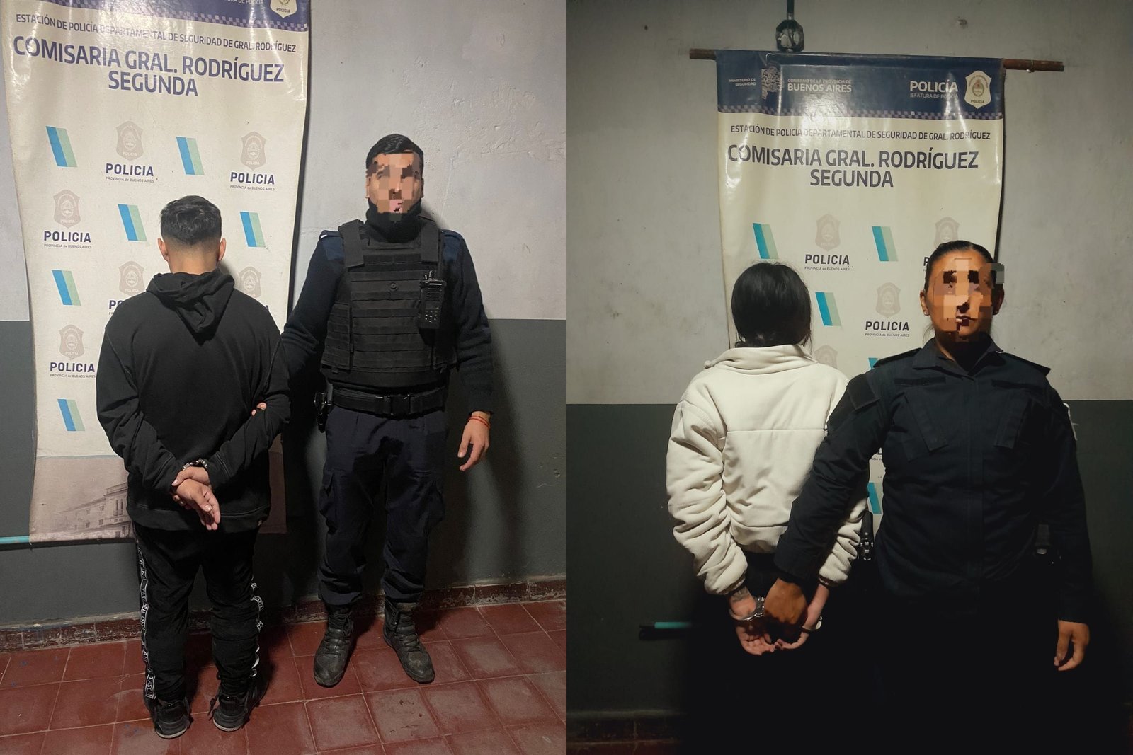 Una pareja detenida en General Rodríguez por venta de drogas